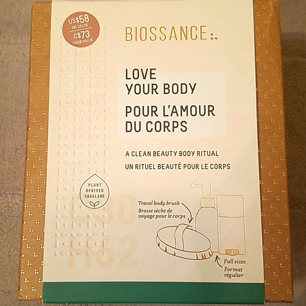 BNIB Biossance Love Your Body Squalene kit